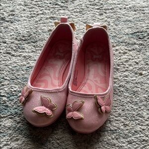 Wicked Pink Butterfly Dress Shoes for Kids